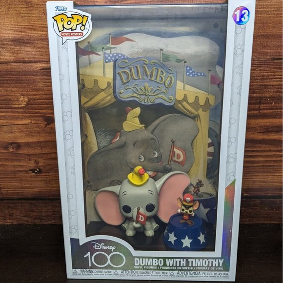 Funko Pop! Disney 100 Movie Posters Dumbo With Timothy #13 Brand New With Case